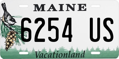 ME license plate 6254US
