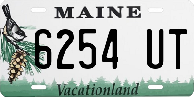 ME license plate 6254UT