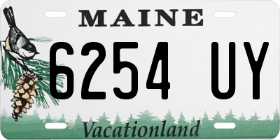 ME license plate 6254UY