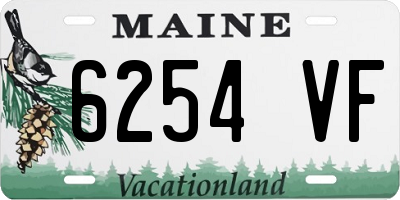 ME license plate 6254VF