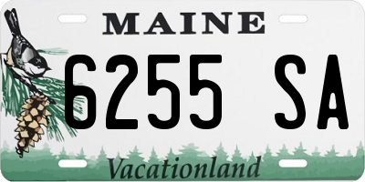 ME license plate 6255SA