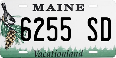 ME license plate 6255SD
