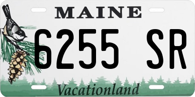 ME license plate 6255SR