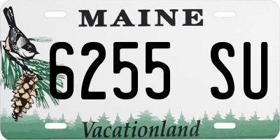 ME license plate 6255SU