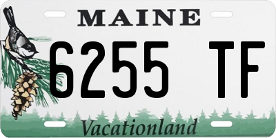 ME license plate 6255TF