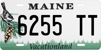 ME license plate 6255TT