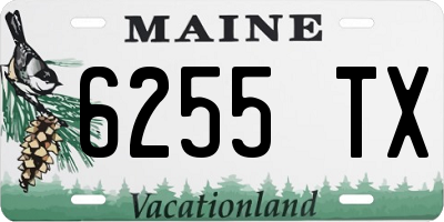 ME license plate 6255TX