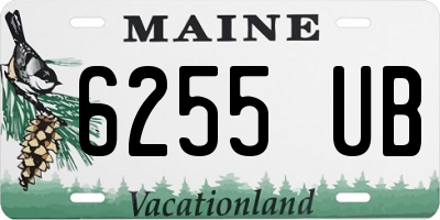 ME license plate 6255UB