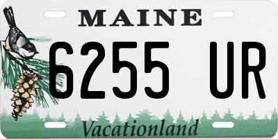 ME license plate 6255UR