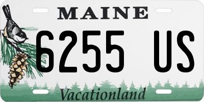 ME license plate 6255US