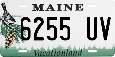 ME license plate 6255UV