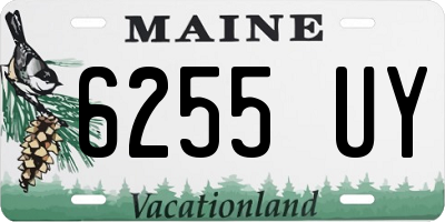 ME license plate 6255UY