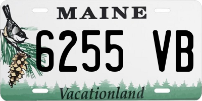 ME license plate 6255VB