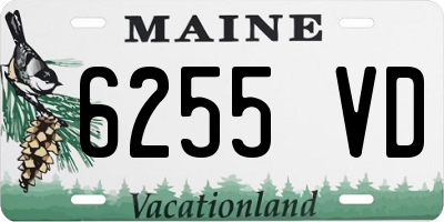 ME license plate 6255VD