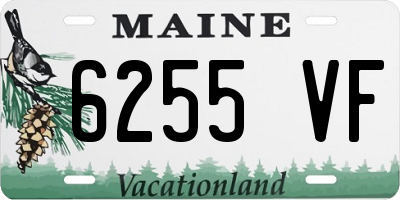 ME license plate 6255VF
