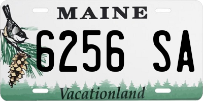 ME license plate 6256SA