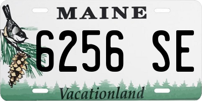 ME license plate 6256SE