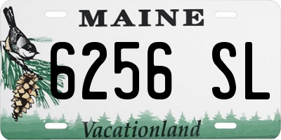 ME license plate 6256SL
