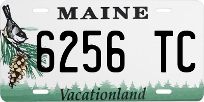 ME license plate 6256TC
