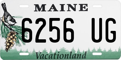 ME license plate 6256UG