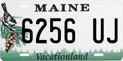ME license plate 6256UJ
