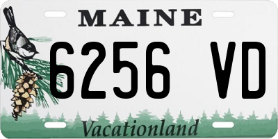 ME license plate 6256VD