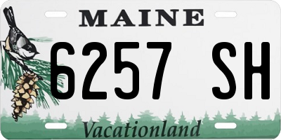 ME license plate 6257SH