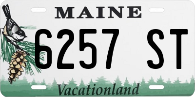 ME license plate 6257ST