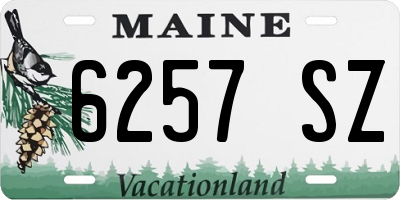 ME license plate 6257SZ