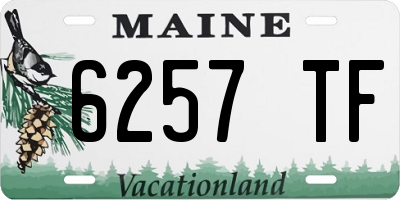 ME license plate 6257TF
