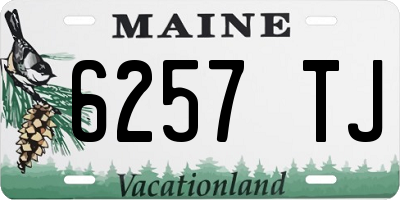 ME license plate 6257TJ
