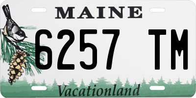 ME license plate 6257TM