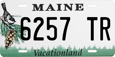 ME license plate 6257TR