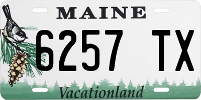 ME license plate 6257TX