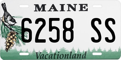 ME license plate 6258SS