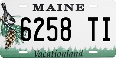 ME license plate 6258TI
