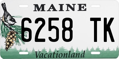 ME license plate 6258TK