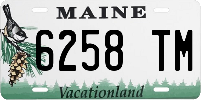 ME license plate 6258TM