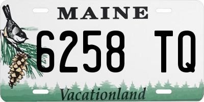 ME license plate 6258TQ