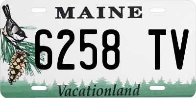 ME license plate 6258TV