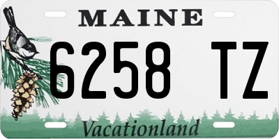ME license plate 6258TZ