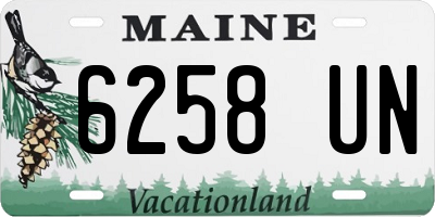 ME license plate 6258UN