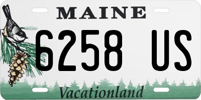 ME license plate 6258US