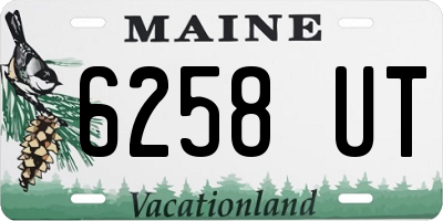 ME license plate 6258UT