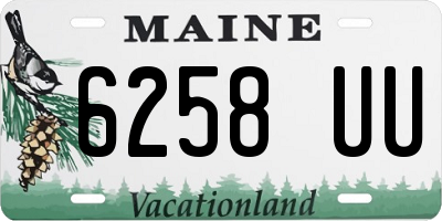 ME license plate 6258UU