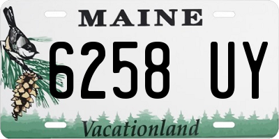 ME license plate 6258UY