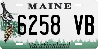 ME license plate 6258VB