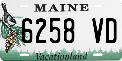 ME license plate 6258VD