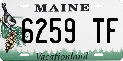 ME license plate 6259TF