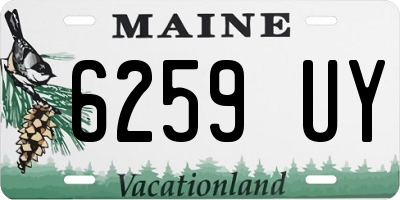 ME license plate 6259UY